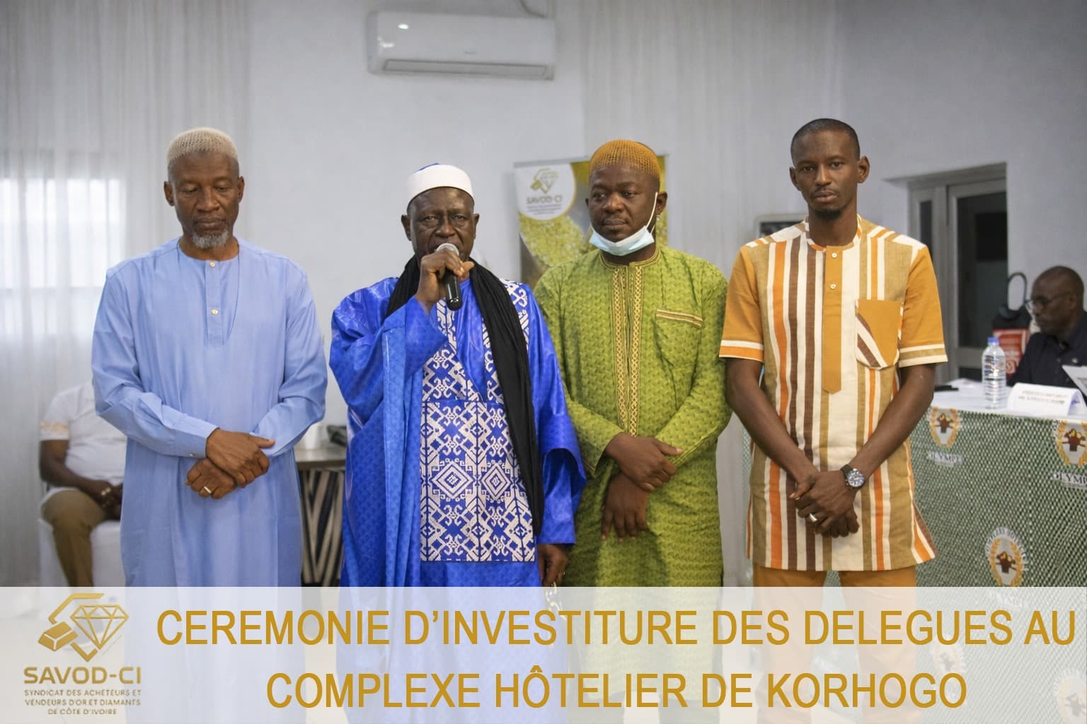 Prise de parole lors de la cérémonie