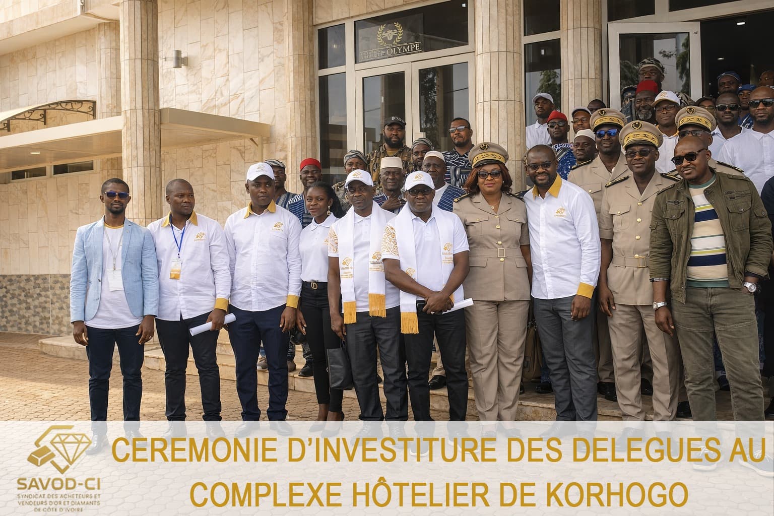 Photo de groupe - Cérémonie d'investiture des délégués, Korhogo